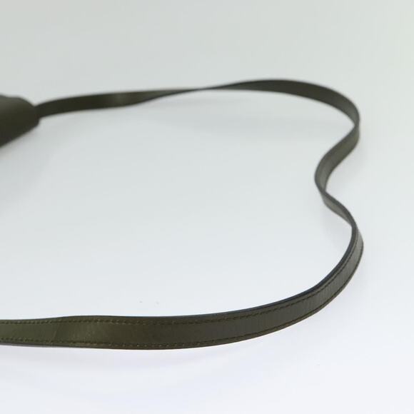 CELINE Shoulder Bag Leather Khaki Gold - Picture 7 of 12